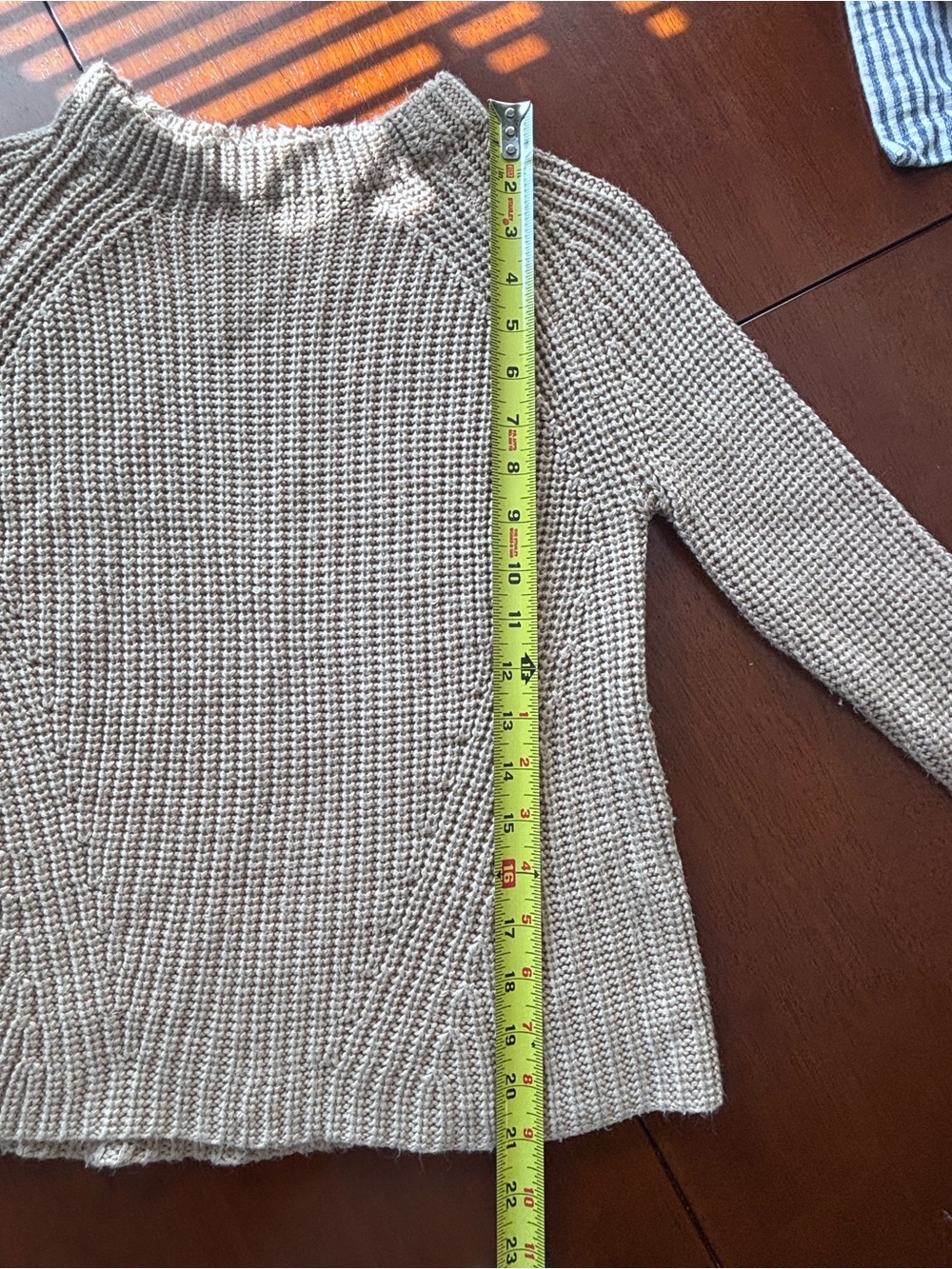 Zara Ribbed Crewneck Sweater in Taupe M - Picture 10 of 11